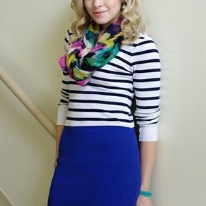 J Crew royal blue pencil skirt